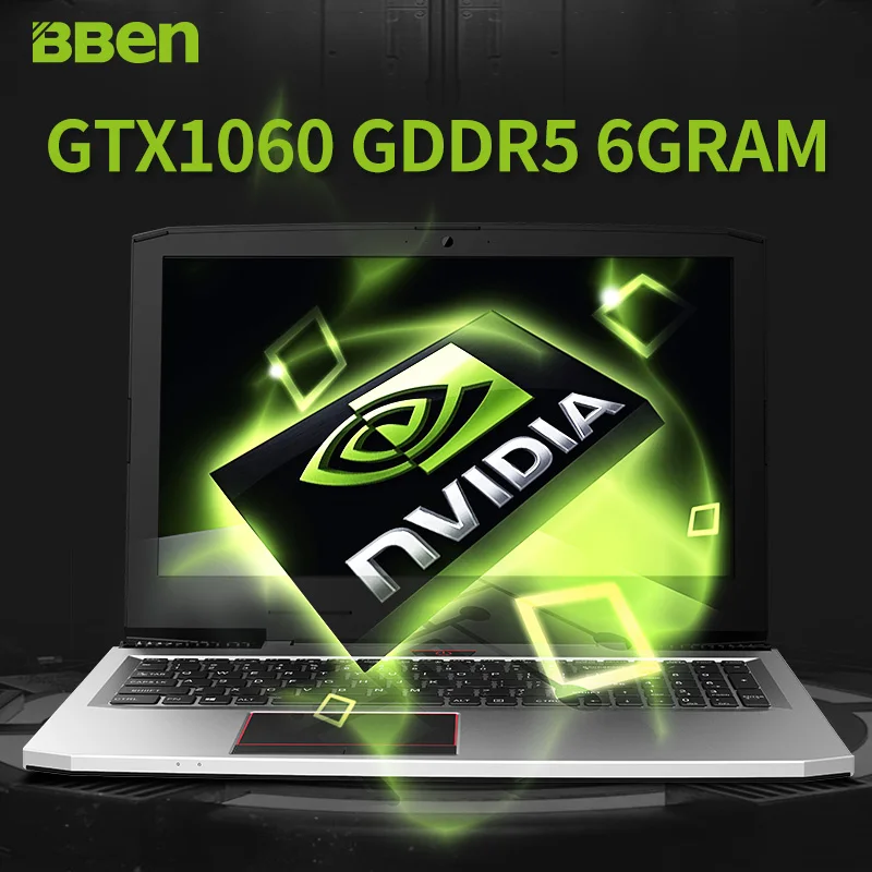 Ноутбук BBEN G16 ноутбук i7 7700HQ 15 6 дюймовый игровой шустрый 32 ГБ ОЗУ + 512 SSD 2 ТБ HDD экран