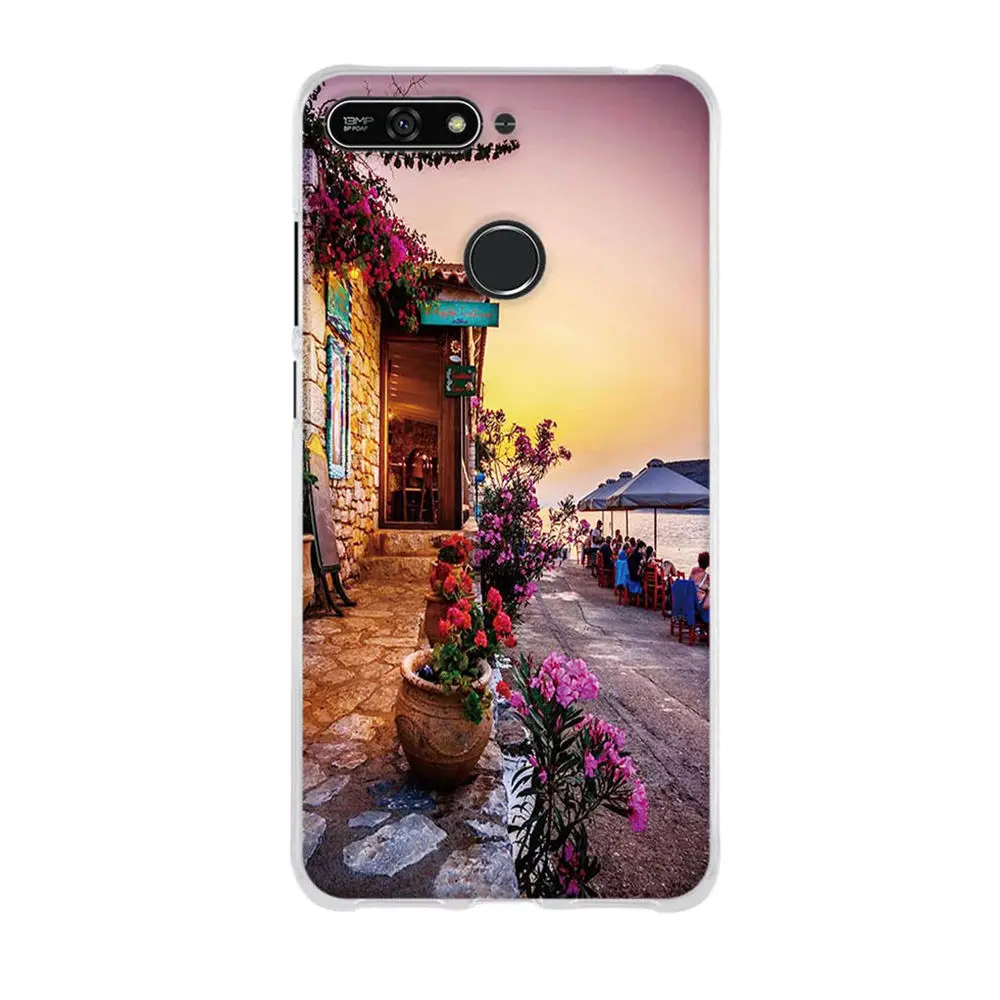Чехол из ТПУ для huawei Honor 7A/Honor 7A Pro/Enjoy 8e чехол, Мягкая силиконовая задняя крышка для huawei Y6 /Y6 Prime - Цвет: 16