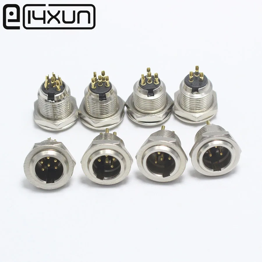 EClyxun 10 шт. Высокое качество Мини XLR 3Pin 4Pin 5Pin 6Pin штекер Шасси Панель Разъем