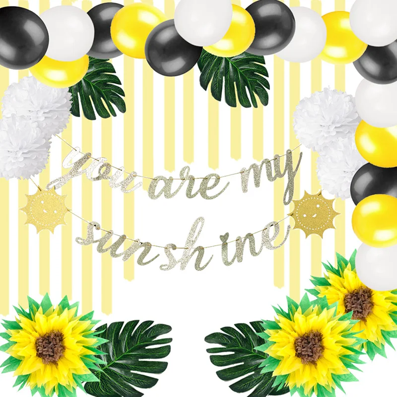 You Are My Sunshine украшения для тематических вечеринок Baby Shower Детские товары первого