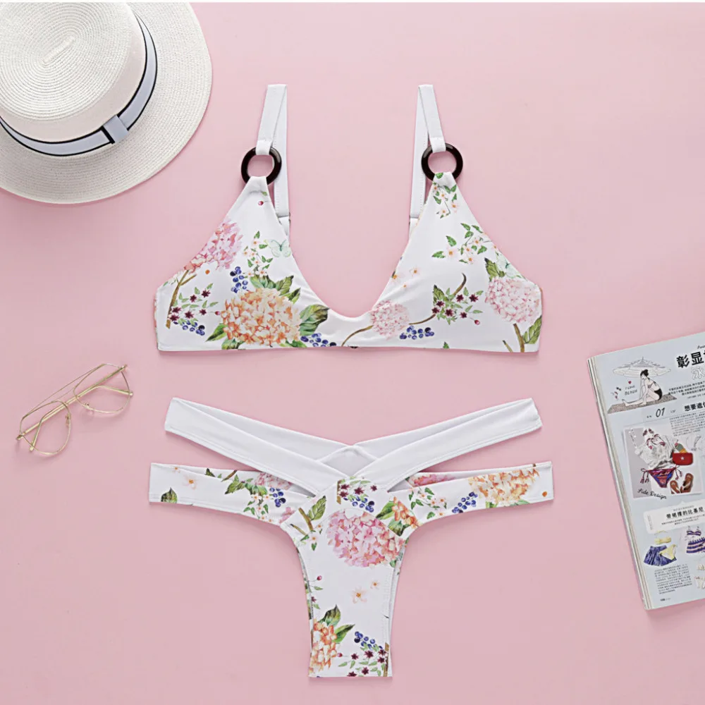 Бикини танкини пуш ап 2019 комплект купальника для нового женского этнического