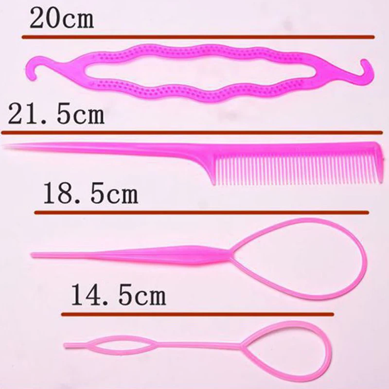 4 шт./компл. пластиковое приспособление для Укладки Волос Стайлинг бигуди