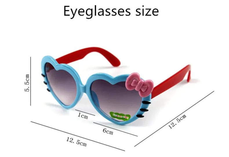 Модные детские солнцезащитные очки, милые детские очки принцессы Hello-Glasses высокого качества для мальчиков и девочек, очки кошачий глаз UV400