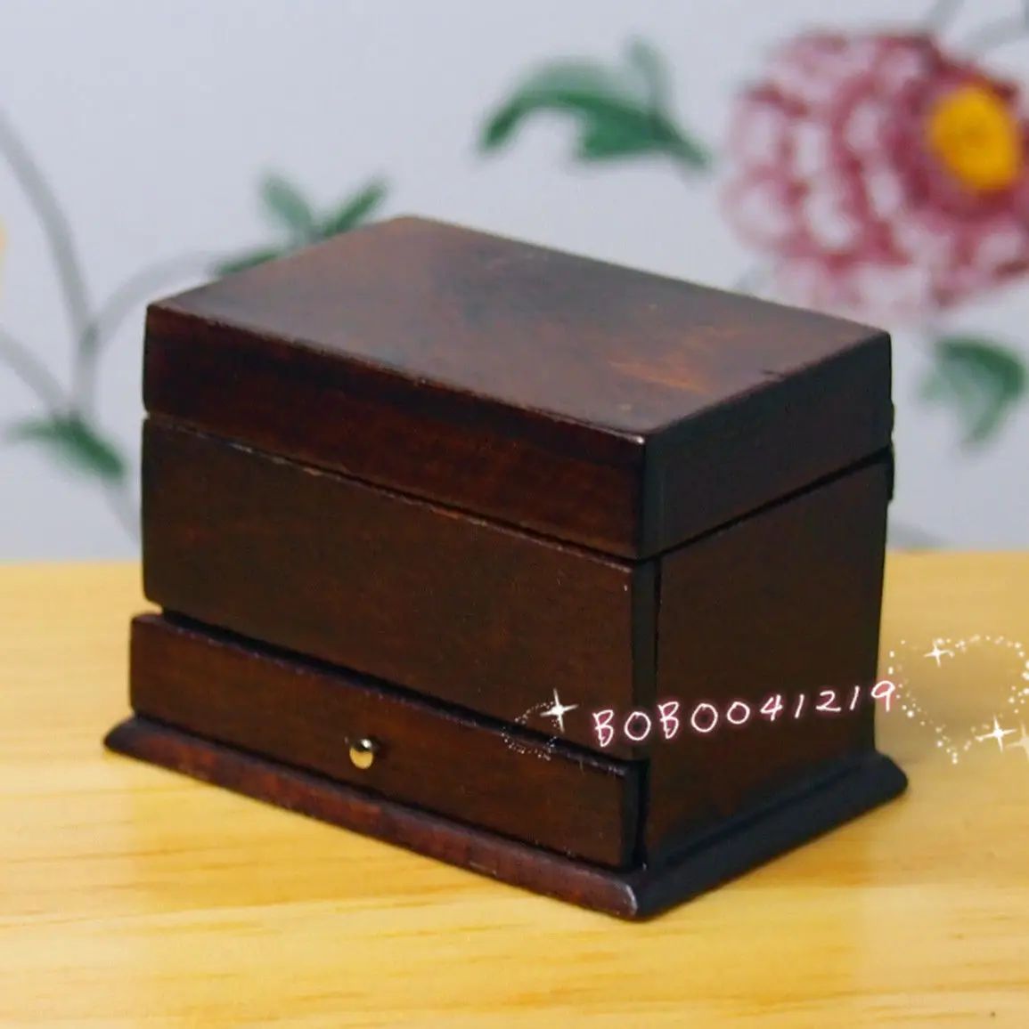 Кукольный домик миниатюрная 1:12 игрушка вязаная деревянная коробка набор L3.2cm
