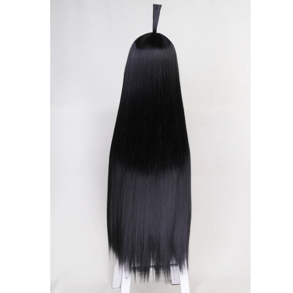 100cm Anime Aotu World KAILIE Long Straight Black Cosplay Wig With Bangs Halloween Costume Synthetic Hair Wigs For Women | Тематическая
