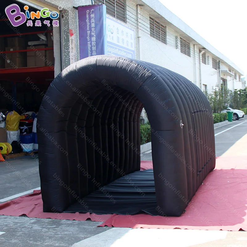 

Personalized 4X2X2.15 meters inflatable black tunnel / inflatable kids tunnel / inflatable tunnel tent toy tents