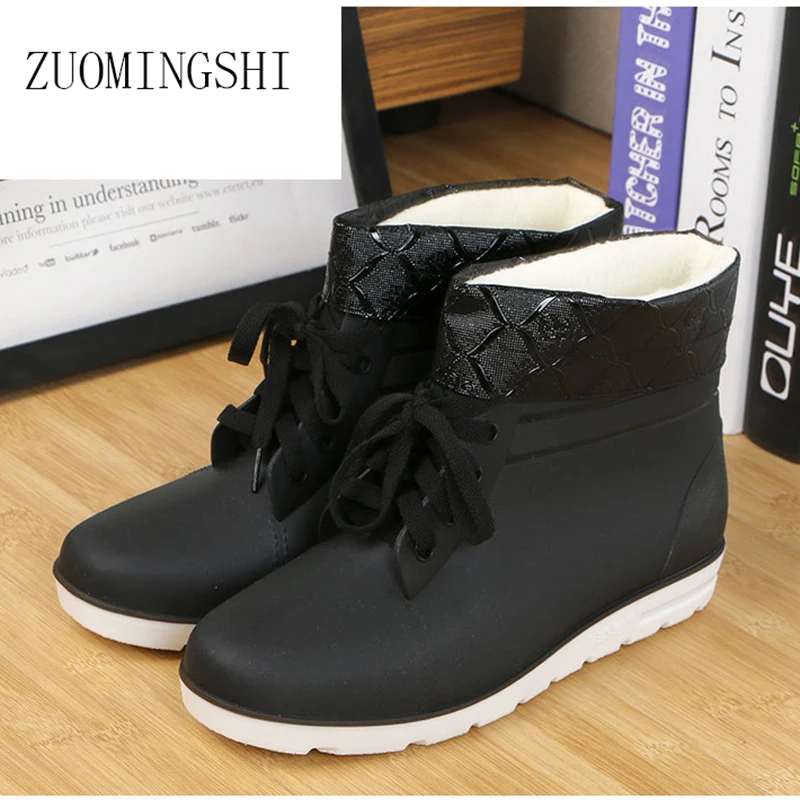 Rubber rain boots men light low slip fishing short rubber rainboots man bot garden galoshoes|galoshes mens|galoshes bootsgaloshes |