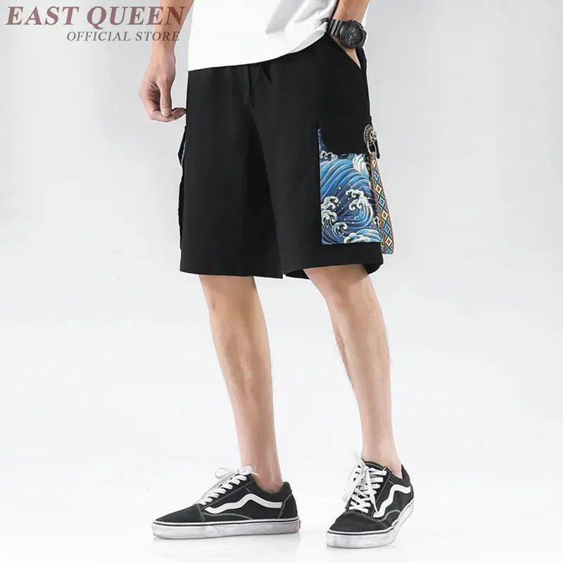 Мужские шорты 2019 Летняя мужская одежда из конопли хлопковые льняные Карманы