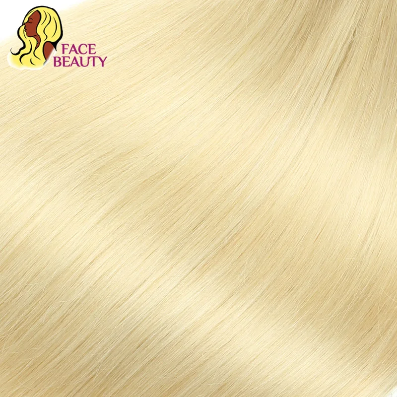 Facebeauty 8 30 дюймов T8/613 Омбре цвет 2 тона блонд человеческие волосы пучки бразильские