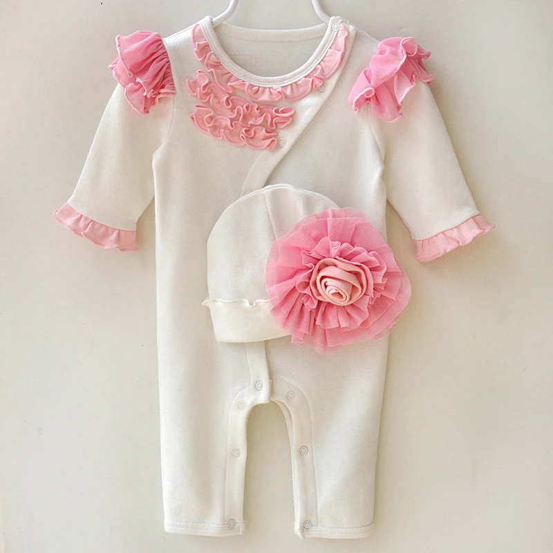 Одежда для новорожденных девочек Детский Повседневный комбинезон с короткими