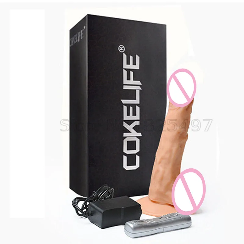 Электрический нагревательный силиконовый фаллоимитатор больших размеров