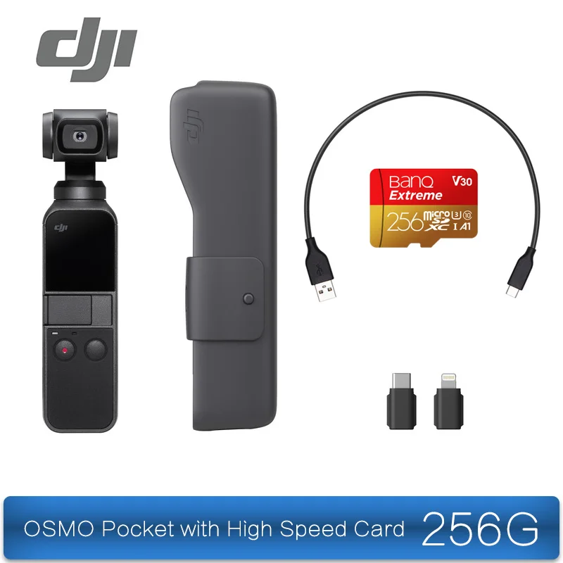 OSMO Pocket 5 DJI Osmo карман 3-осевая стабилизированная для цифровой зеркальной камеры 4K 60fps мини-видеокамера легкий и Портативный - Цвет: OSMO Pocket 5