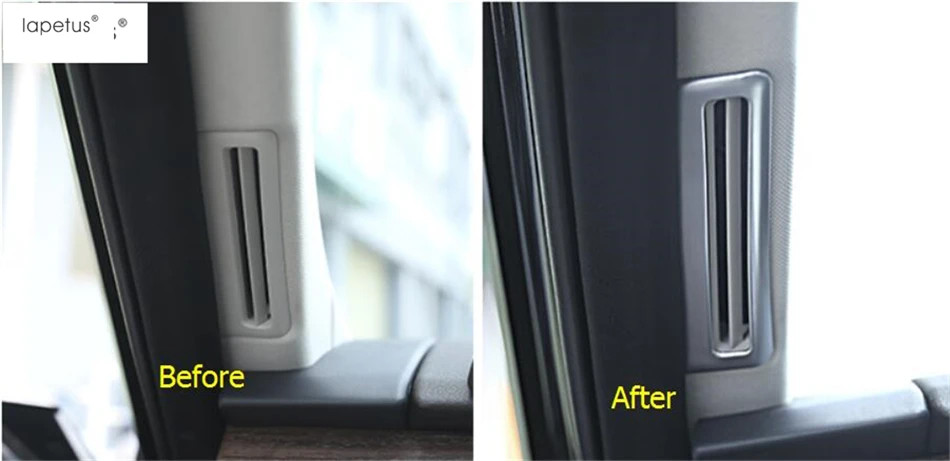 

Lapetus Accessories Fit For Land Rover L462 Discovery 5 2017 - 2020 Pillar A Air Conditioning Outlet Vent Molding Cover Kit Trim