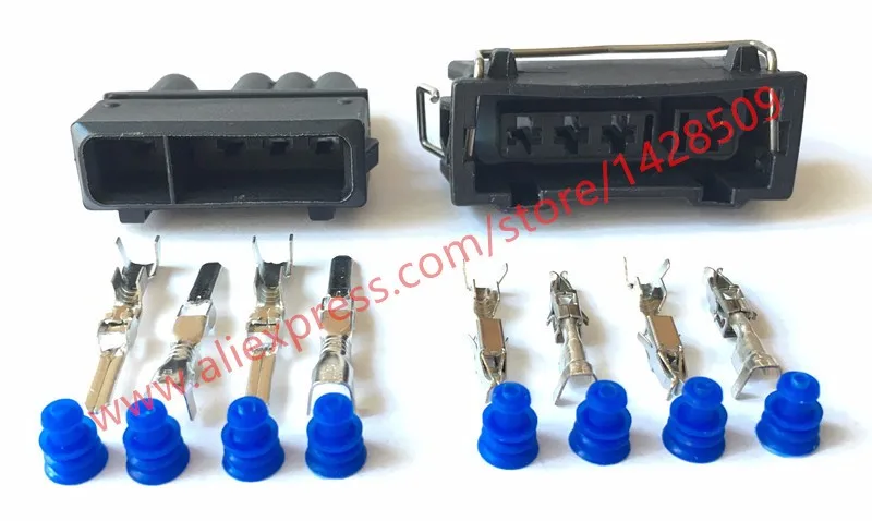 5 комплектов 4 Pin 357972754J 357972964K Сенсор Подключите автомобильное Контактное гнездо разъема VW 357 972 754 J/357 972 964 K