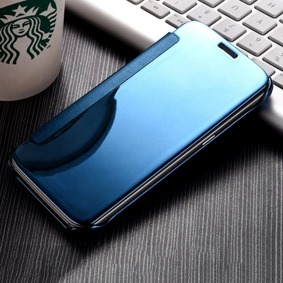 Роскошное покрытие прозрачное зеркало чехол для huawei P10 P9Lite кожаный ПК Жесткий