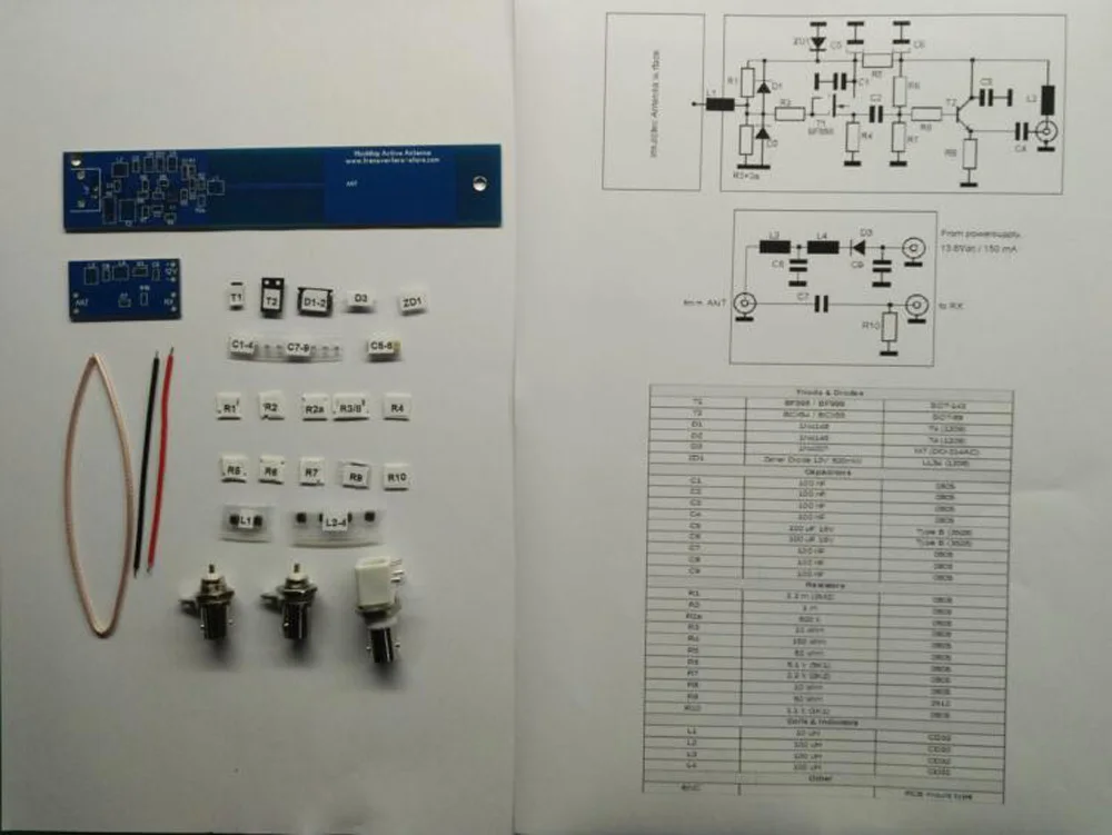 MiniWhip активная антенна 10 кГц-30 МГц HF LF VLF мини штыревая Коротковолновая SDR RX портативный приемник приема BNC