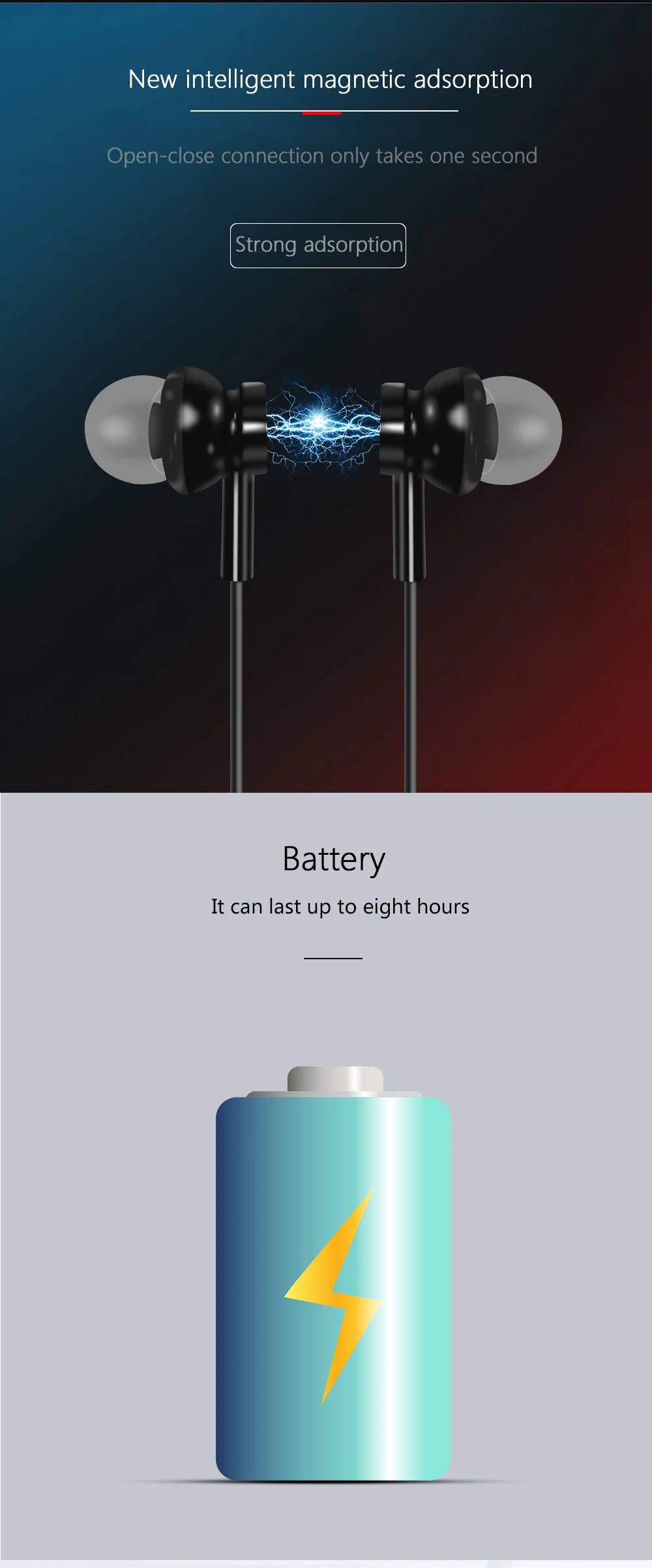 Беспроводные наушники с Bluetooth, спортивные стереогарнитура, Висячие шеи с микрофоном, наушники для телефона xiaomi