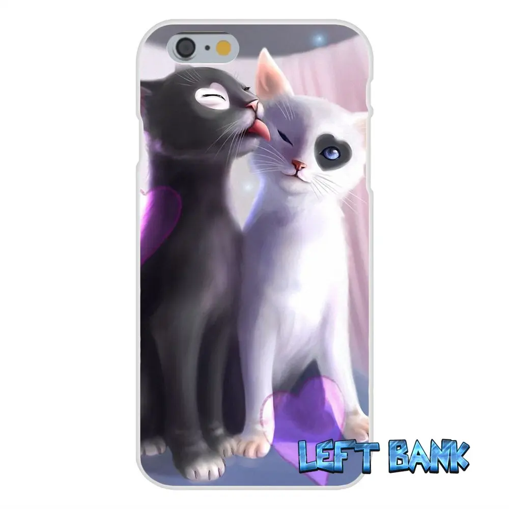 Ying yang cat Мягкий Силиконовый ТПУ Прозрачный чехол для Samsung Galaxy Note 3 4 5 S4 S5 MINI S6 S7 edge |