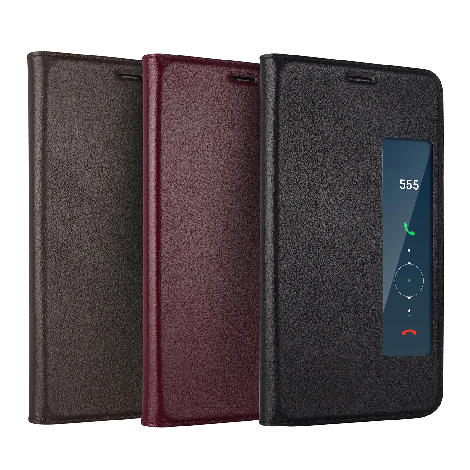 Флип чехол из натуральной коровьей кожи для Huawei Mate 10|cover for huawei|leather phone casephone cases |