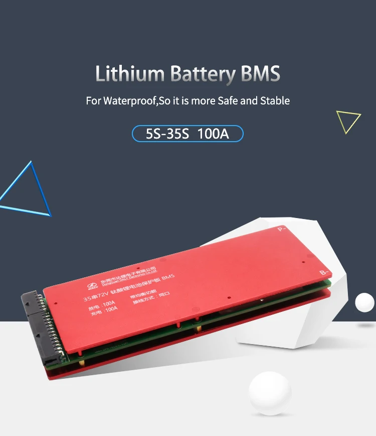 Daly батарея BMS 5S 10S 15S 20S 30S 35S 100A литиевая титановая батарея плата защиты BMS PCM для аккумулятор лто