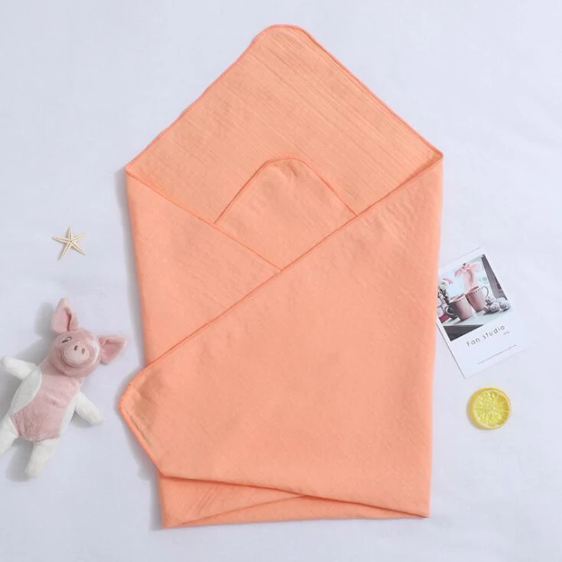 

New newborn baby swaddle blanket bath toddler quilt Swaddle towel Simple Square scarf multifunction quilt cotton blanket YMM022