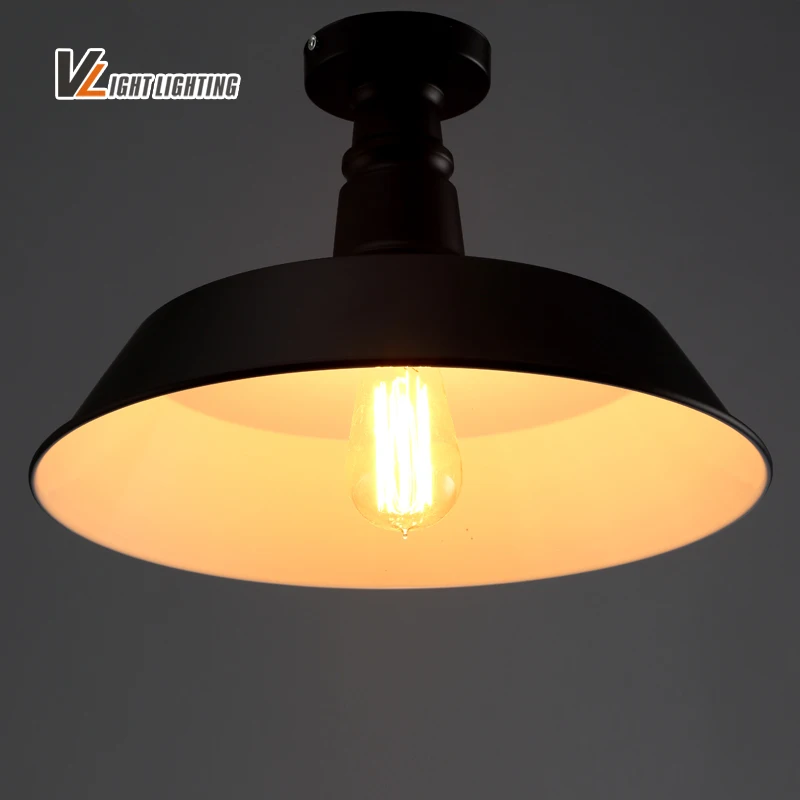 Бесплатная доставка винтажные металлические потолочные светильники Эдисона