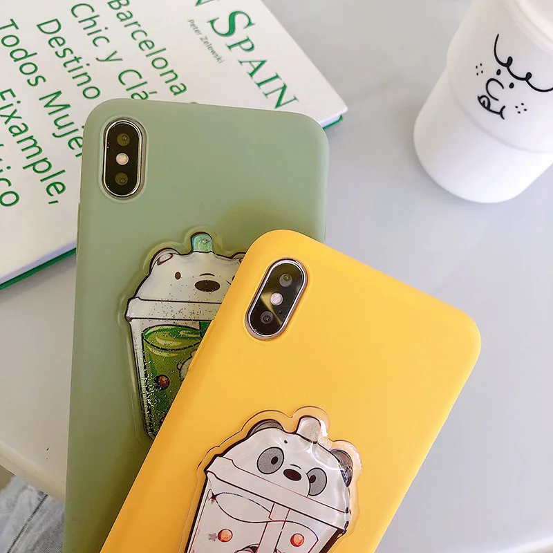 Милый чехол для iPhone X Xs Max Xr 10 8 7 6 6s Plus мягкий силиконовый из ТПУ |