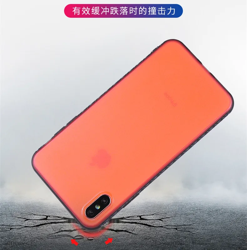 Модный чехол из углеродного волокна с градиентом фруктов и конфет для iPhone X XS Max Xr 8