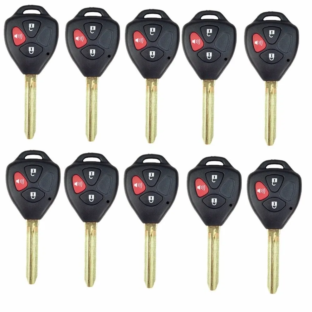 Запасной чехол Keyecu для дистанционного ключа Toyota Venza Camry RAV4 Yaris Scion Tc Matrix 10 шт. с 3