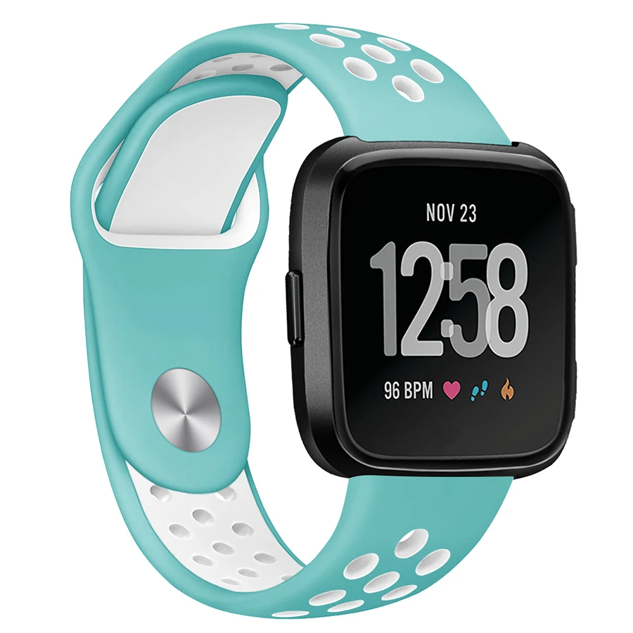 Ремешок силиконовый для Fitbit Versa регулируемый спортивный ремешок запястья