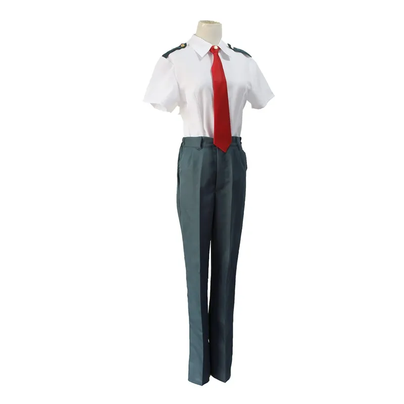Аниме Мой герой Academy Izuku Midoriya Косплей Костюм мужской Midoriy форменная летняя рубашка