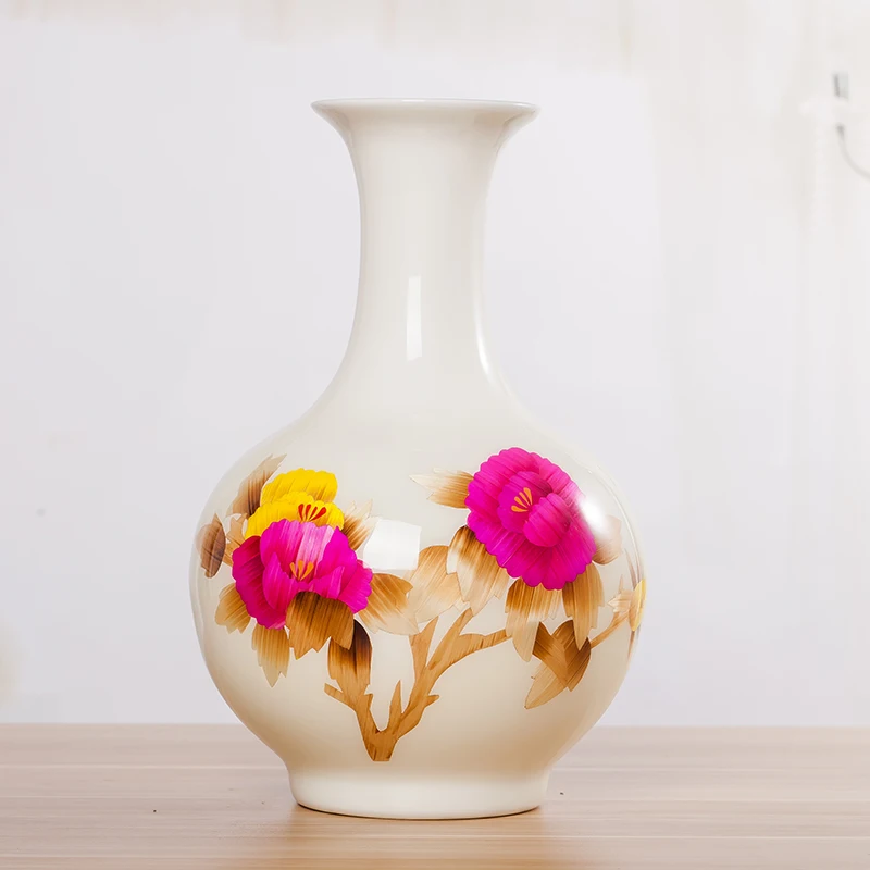 Современная керамическая ваза Jingdezhen из пшеничной соломы рождественские подарки