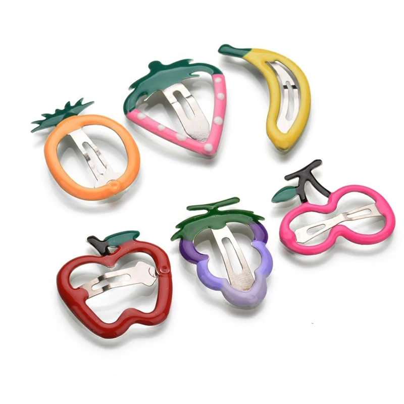 1 шт. детские украшения для волос заколки с фруктами вишня Виноград банан ананас