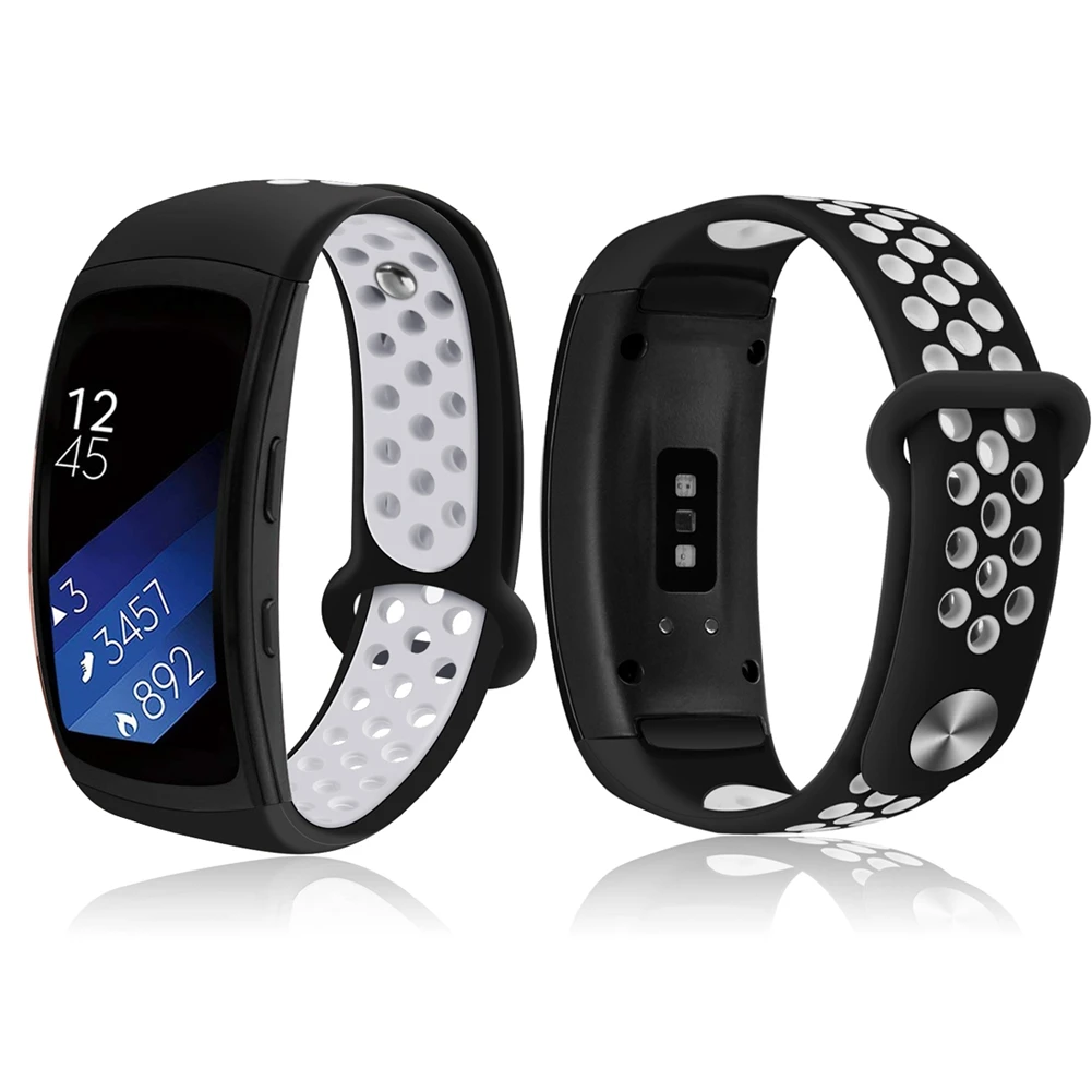 Дружественный силиконовый ремешок для samsung gear Fit 2 Pro спортивный браслет двухцветные браслеты для samsung gear Fit 2 SM-R360