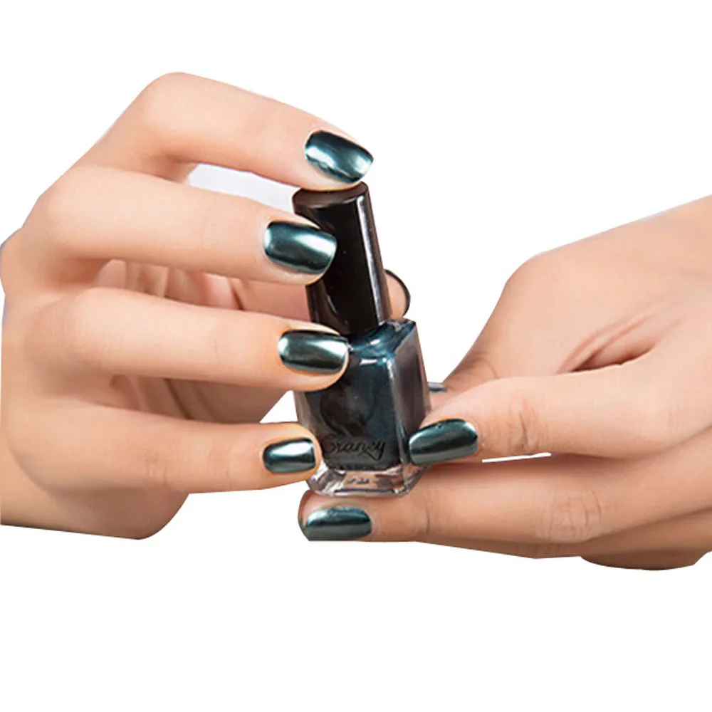 Зеркальный лак для ногтей Серебряный Прозрачный фиолетовый розовый золотой цвет