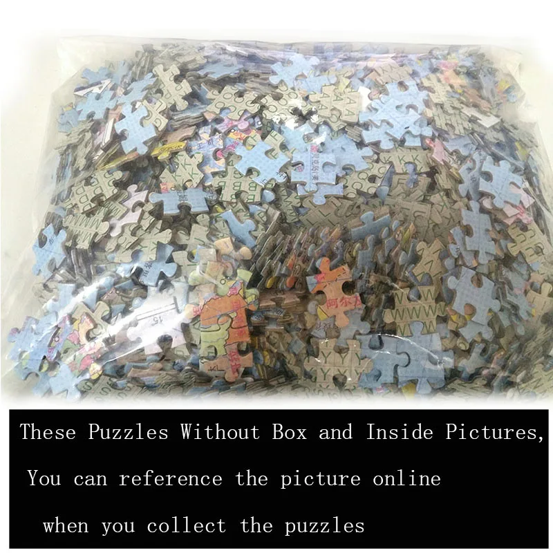 Головоломка для взрослых 1000 шт. сложная серебристая с изображением синего неба