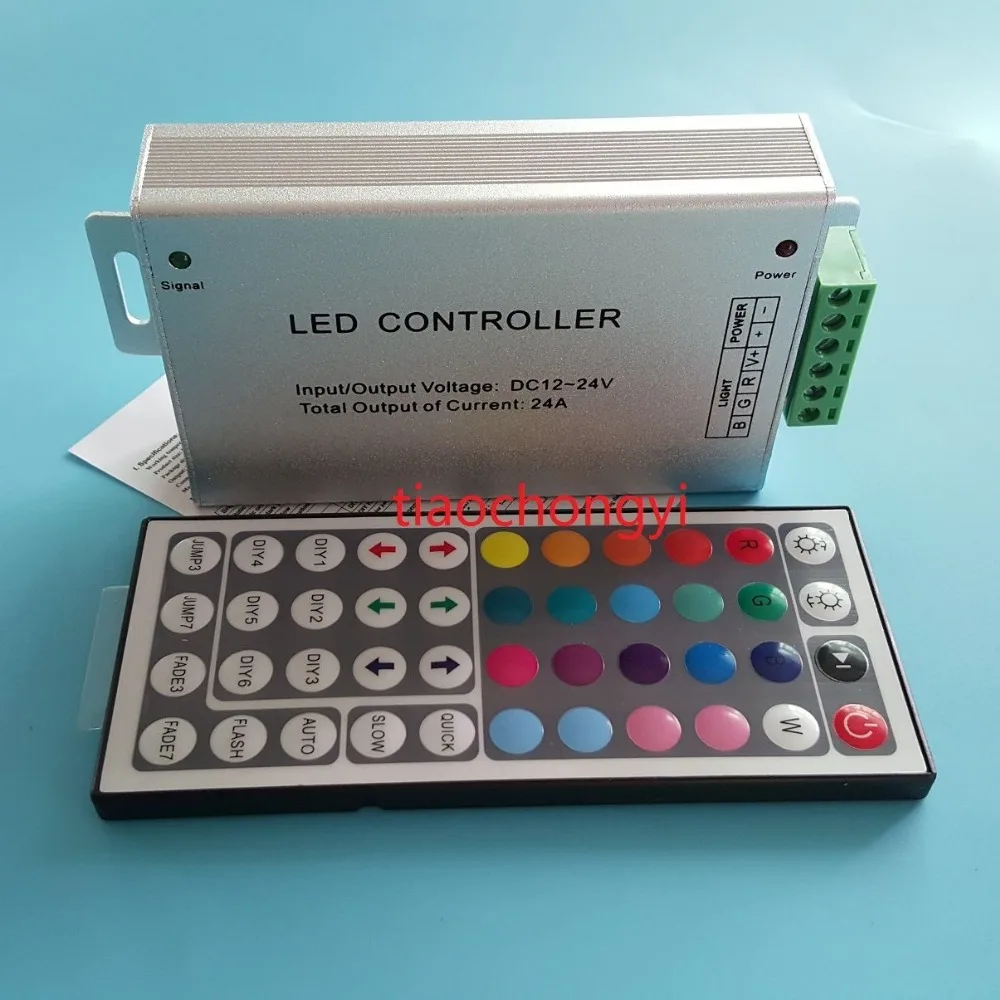 DC 12V 24A 288W 44key ИК пульт дистанционного управления RGB 3528 5050 SMD Светодиодная лента|44key