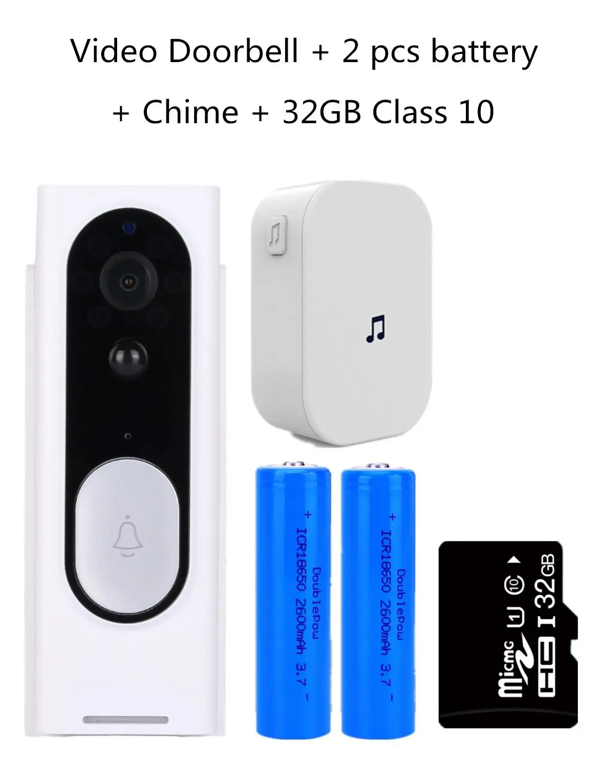 Option 6 Vikewe видео дверной звонок 1080p HD ночного видения беспроводной WiFi безопасности домашний монитор домофон умный телефон Видимый дверной Звонок камера - Название цвета: Option 6