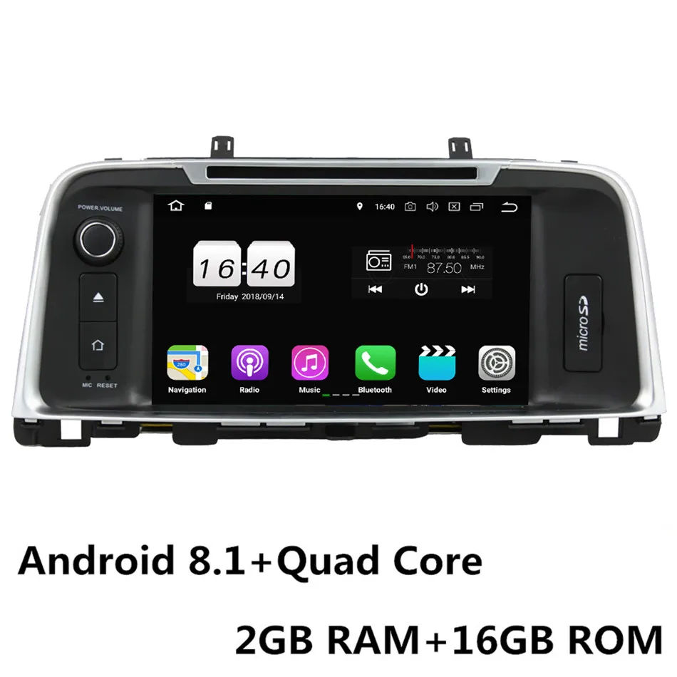 Android 8.1 x 4Core " Восьмиядерный 4G Wifi Android 8,1 4 Гб ОЗУ 64 Гб ПЗУ RDS BT автомобильный DVD мультимедийный плеер Радио стерео для Kia K5 Optima - Цвет: Android 8.1 x 4Core
