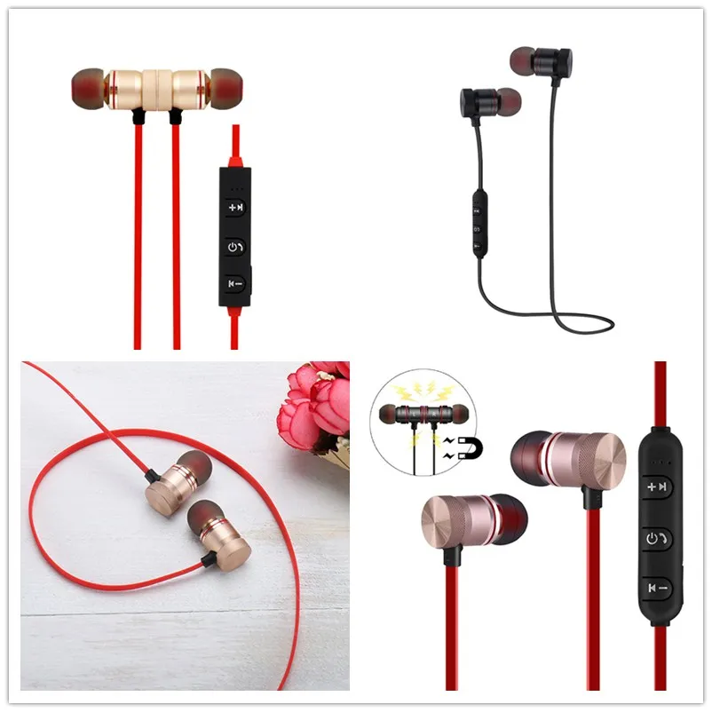 1 шт. Спортивные наушники Bluetooth с защитой от пота Магнитный наушник стерео