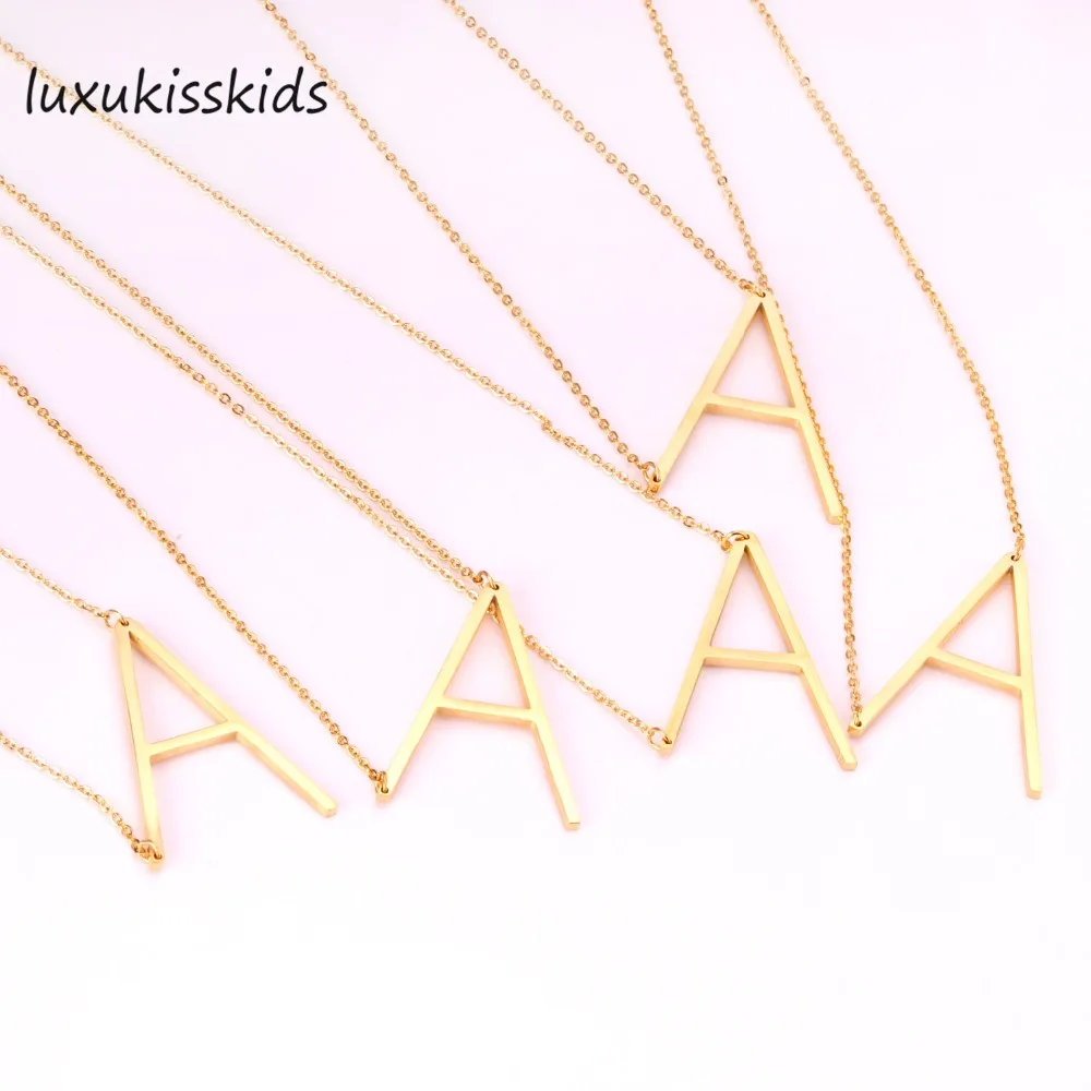 Роскошные ожерелья с подвесками в виде букв алфавита оригинальное ожерелье из