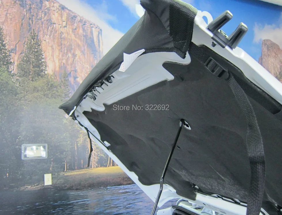 Новинка защитный чехол для капота переднего торца V-образный виниловый черный (1