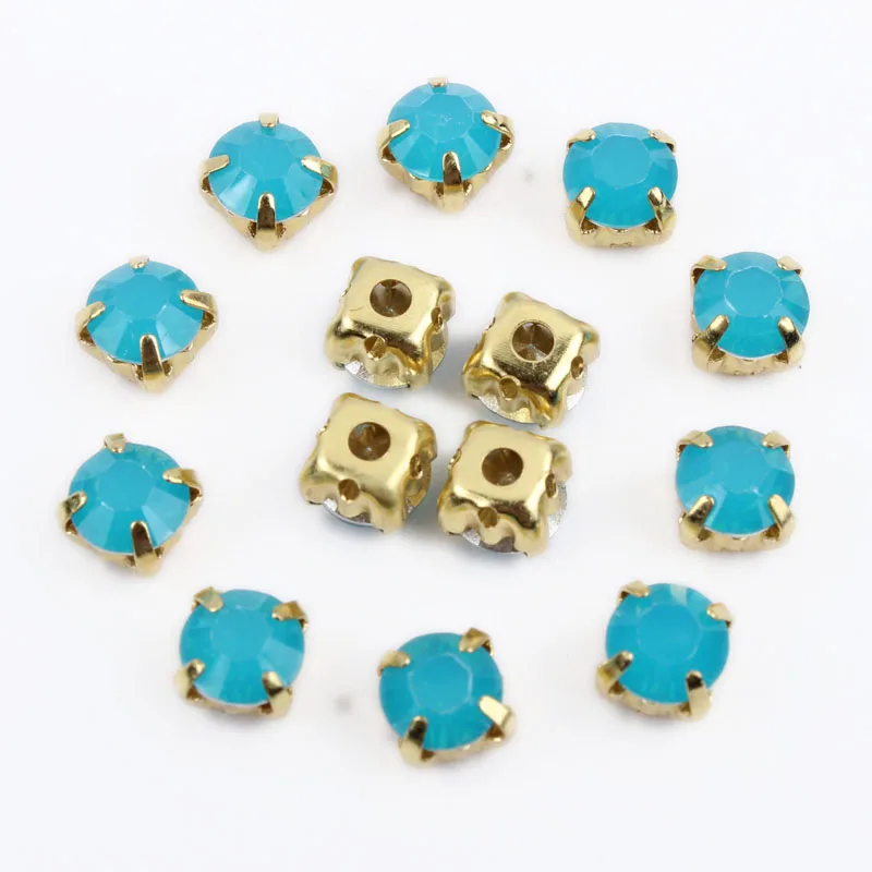 Стразы из смолы для шитья 6 мм 100 шт. | Дом и сад