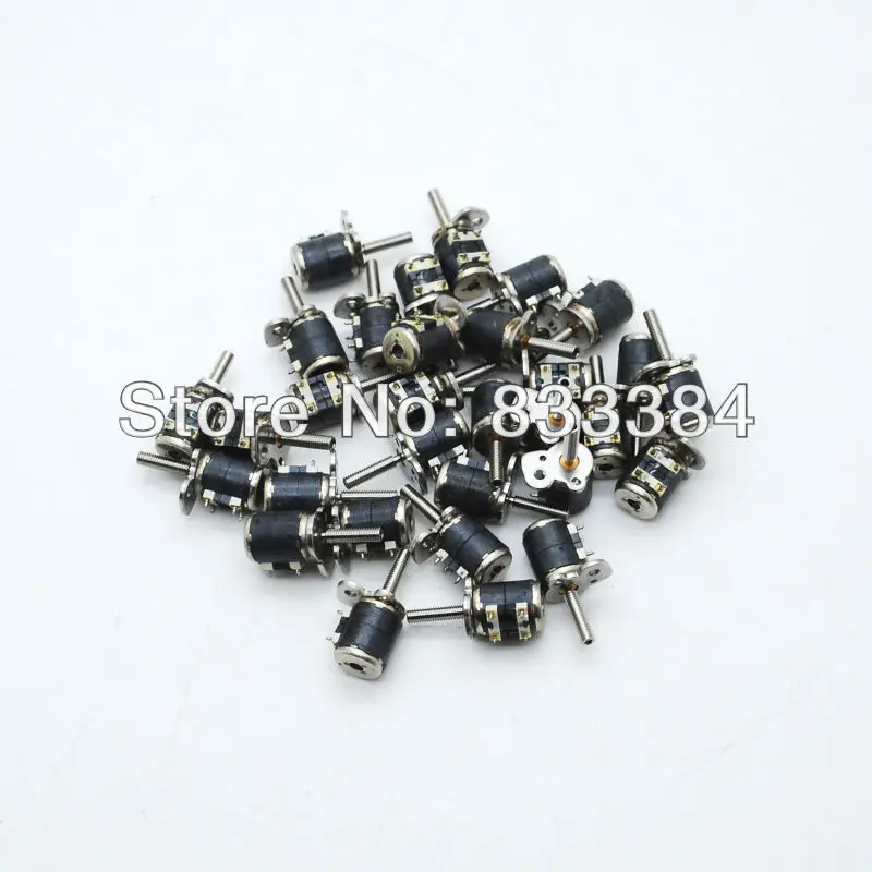 10 шт. 2 фазы 4 провода мини шаговый двигатель микро D6xH7mm с небольшой разделительной