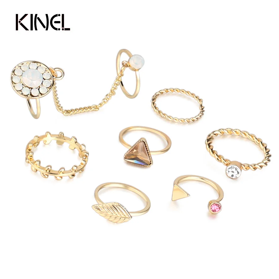 2017 трендовый стиль 7 шт. звеньевая ссылка модные пляжные украшения в стиле ретро