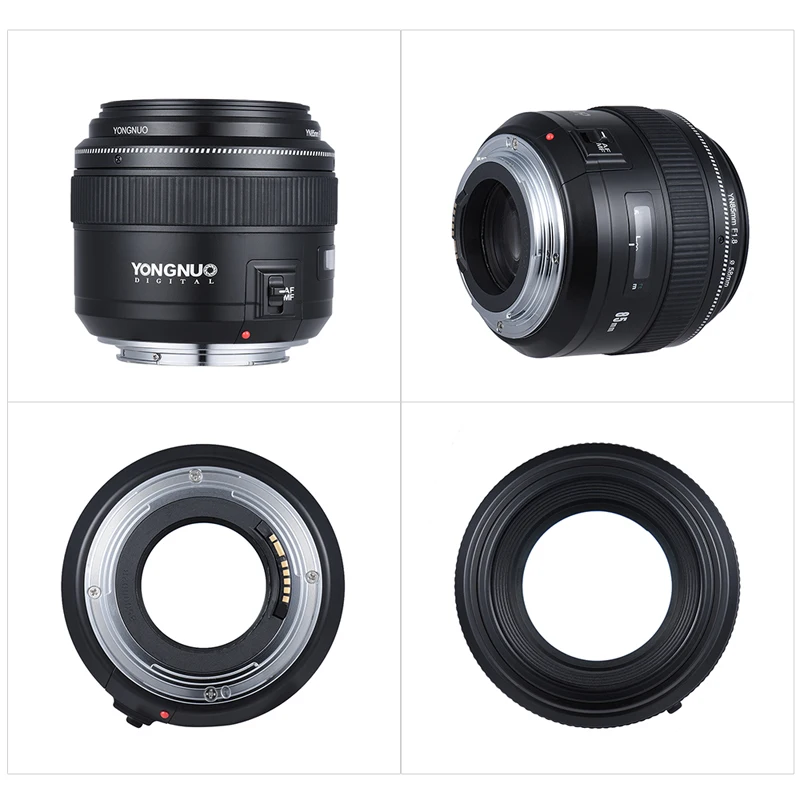 YONGNUO 85 мм F1.8 объектив с фиксированным фокусным расстоянием полный Рамки AF MF