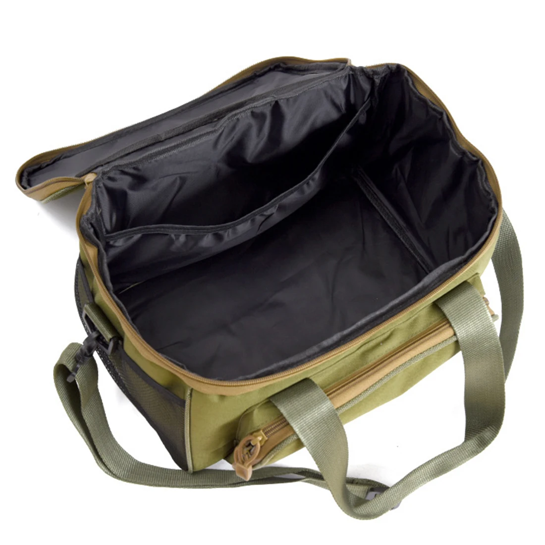 Army Green Men Women Durable Canvas Fishing Bag Gear Storage Single-shoulder for Outdoor - | Спорт и развлечения