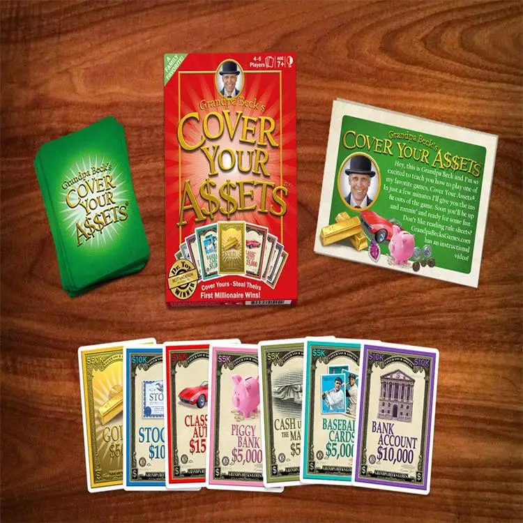 Новая карточная игровая карта покрывающая ваши активы игральные карты