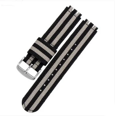 Модный Полосатый нейлоновый ремешок 17мм19мм для SWATCH YGS/YAS/YLS/YCS/SUO цветные спортивные Ремешки для наручных часов водонепроницаемые и пот - Цвет ремешка: 07 Pin clasp