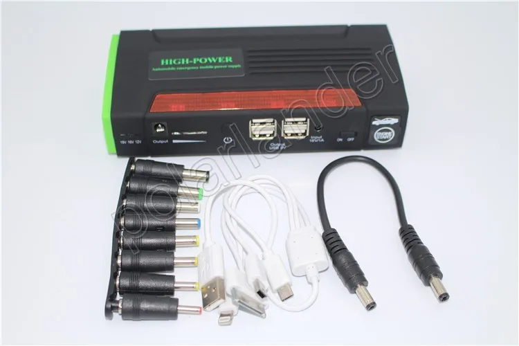 

LCD Display Car jump starter For Car Battery Booster SOS Lights Car Charger Starting Device Power Bank Digitals Compass jumper